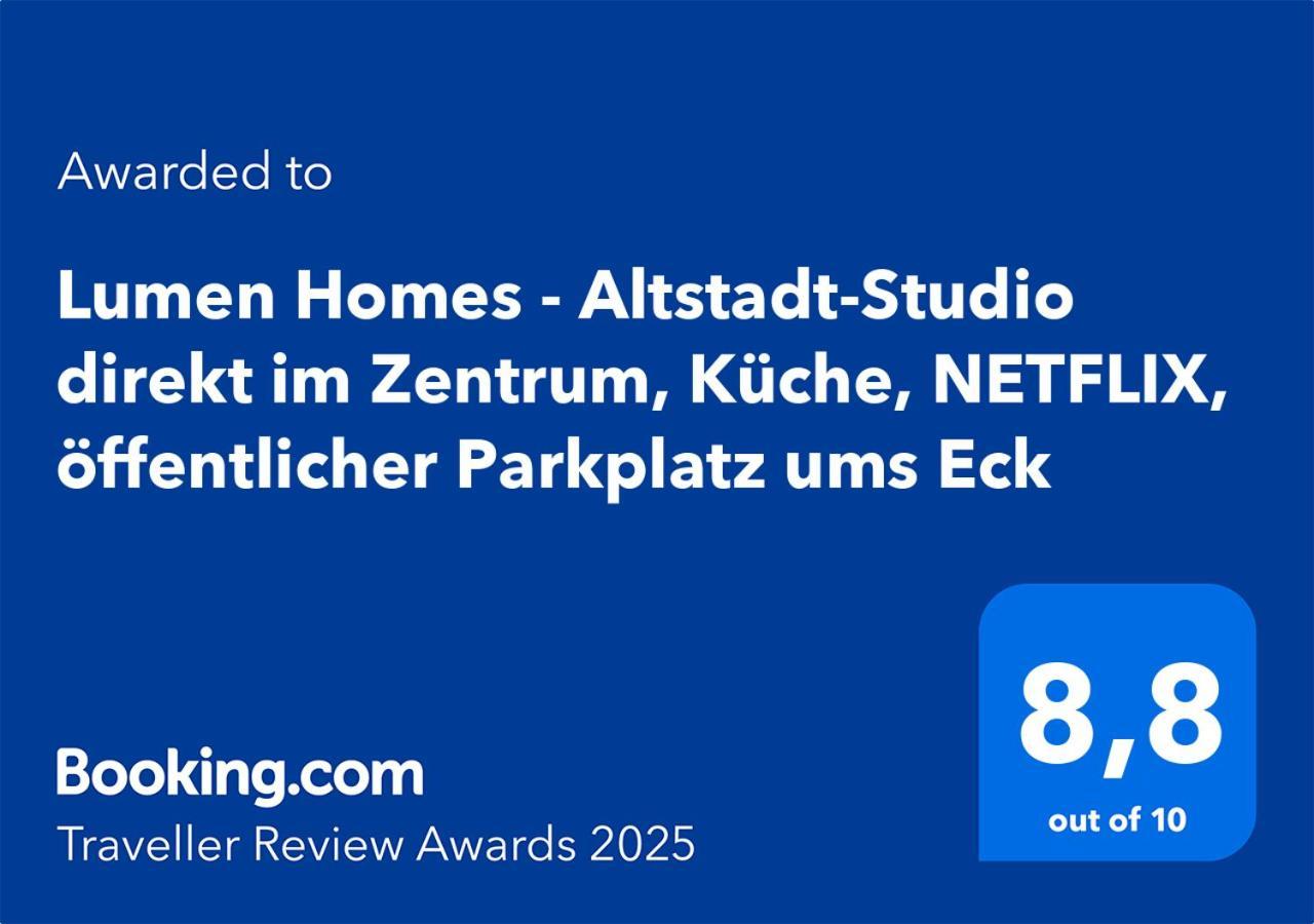 Lumen Homes - Altstadt-Studio Direkt Im Zentrum, Kueche, Netflix, Oeffentlicher Parkplatz Ums Eck Ingolstadt Eksteriør bilde